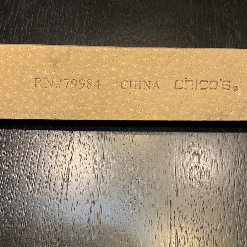Chico’s Faux Snake Print Belt M/L - Picture 7 of 14